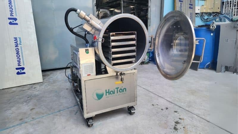 Máy sấy thăng hoa HT-FD6 gồm 5 khay sấy