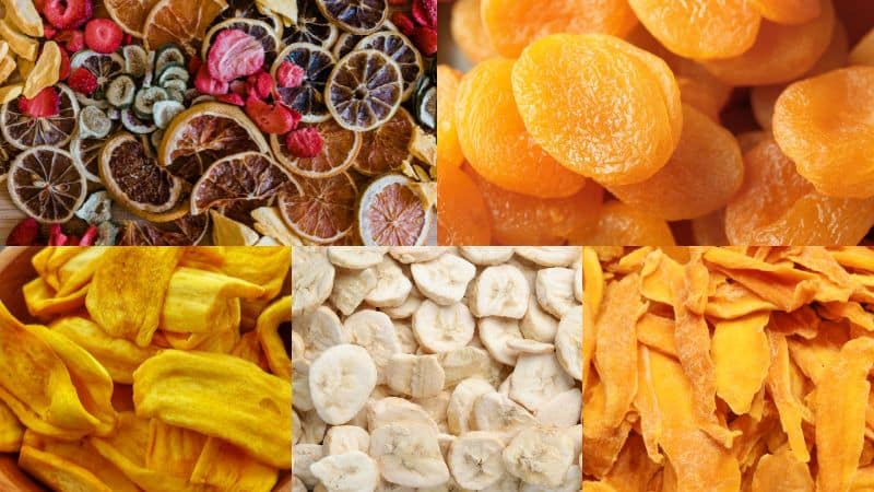 Máy sấy hoa quả có thể làm mất 80% lượng nước bên trong