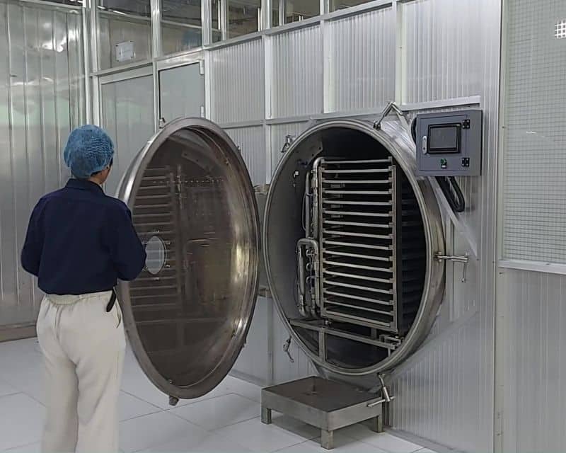 Máy sấy thăng hoa có công suất 90 - 100kg/mẻ